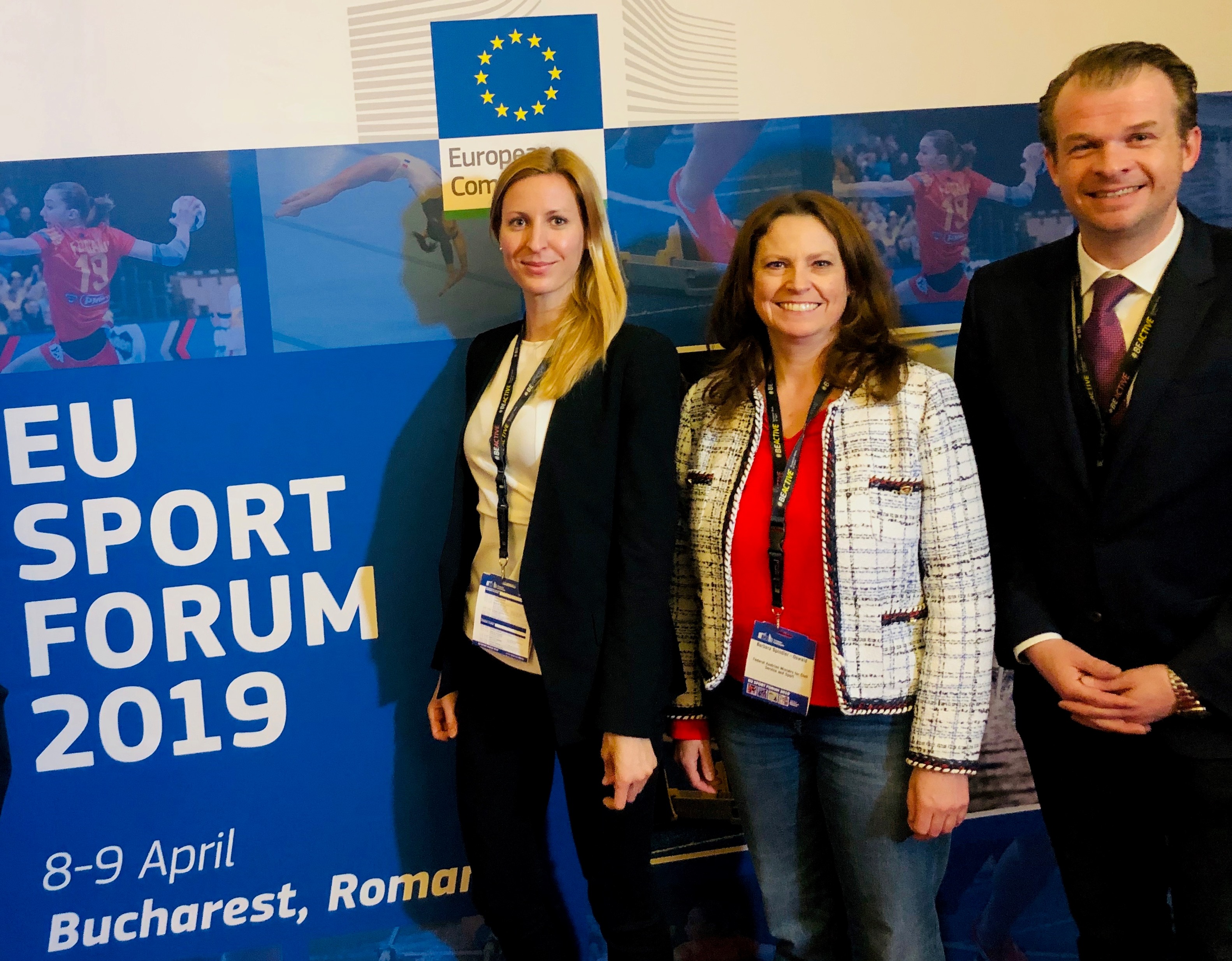 Die Österreichische Delegation beim EU-Sportforum 2019 in Bukarest